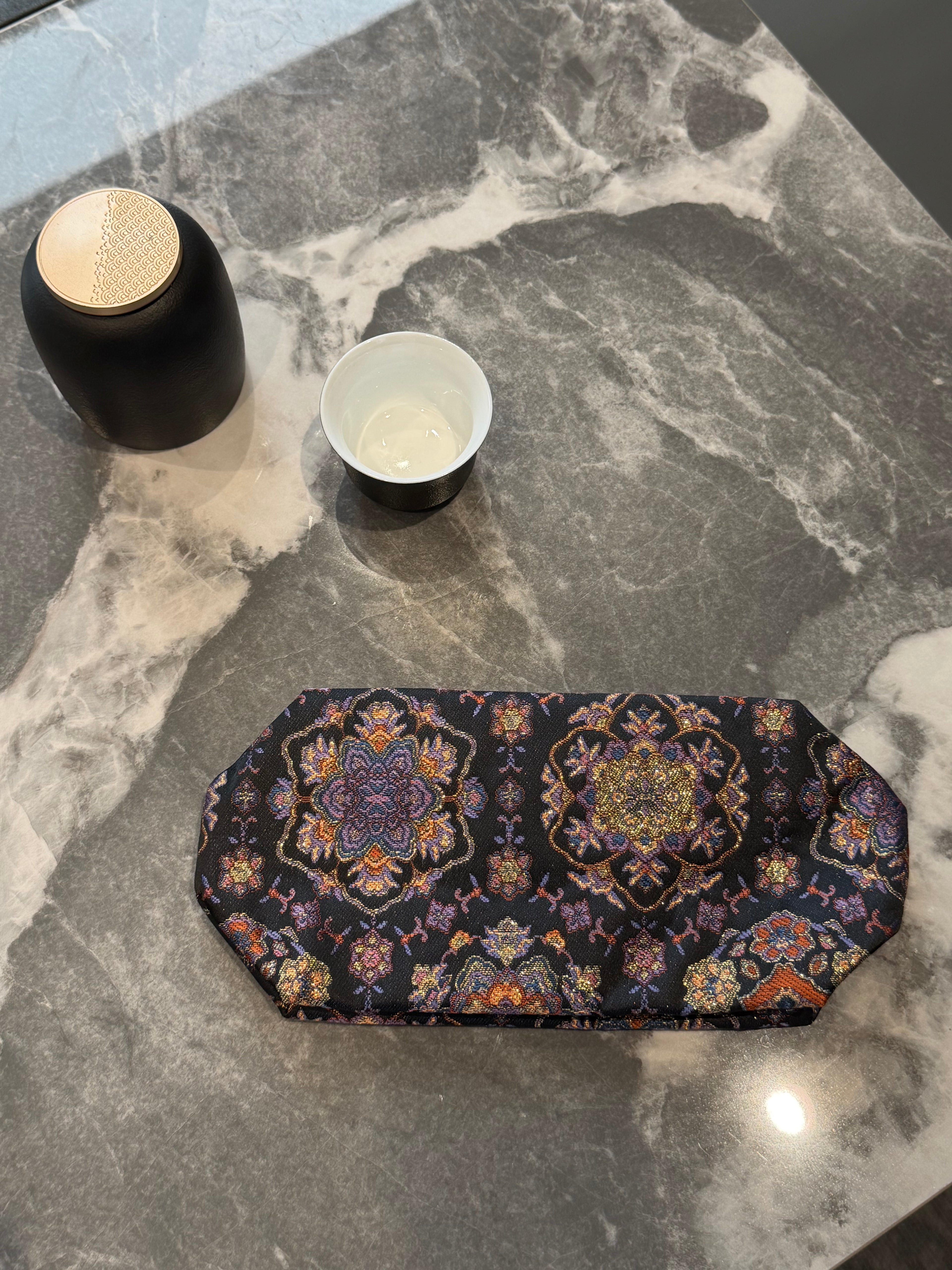 Baoxiang Pattern Embroidered Tissue Box Holder