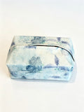 Blue Butterfly Embroidered Jacquard Tissue Box Cover