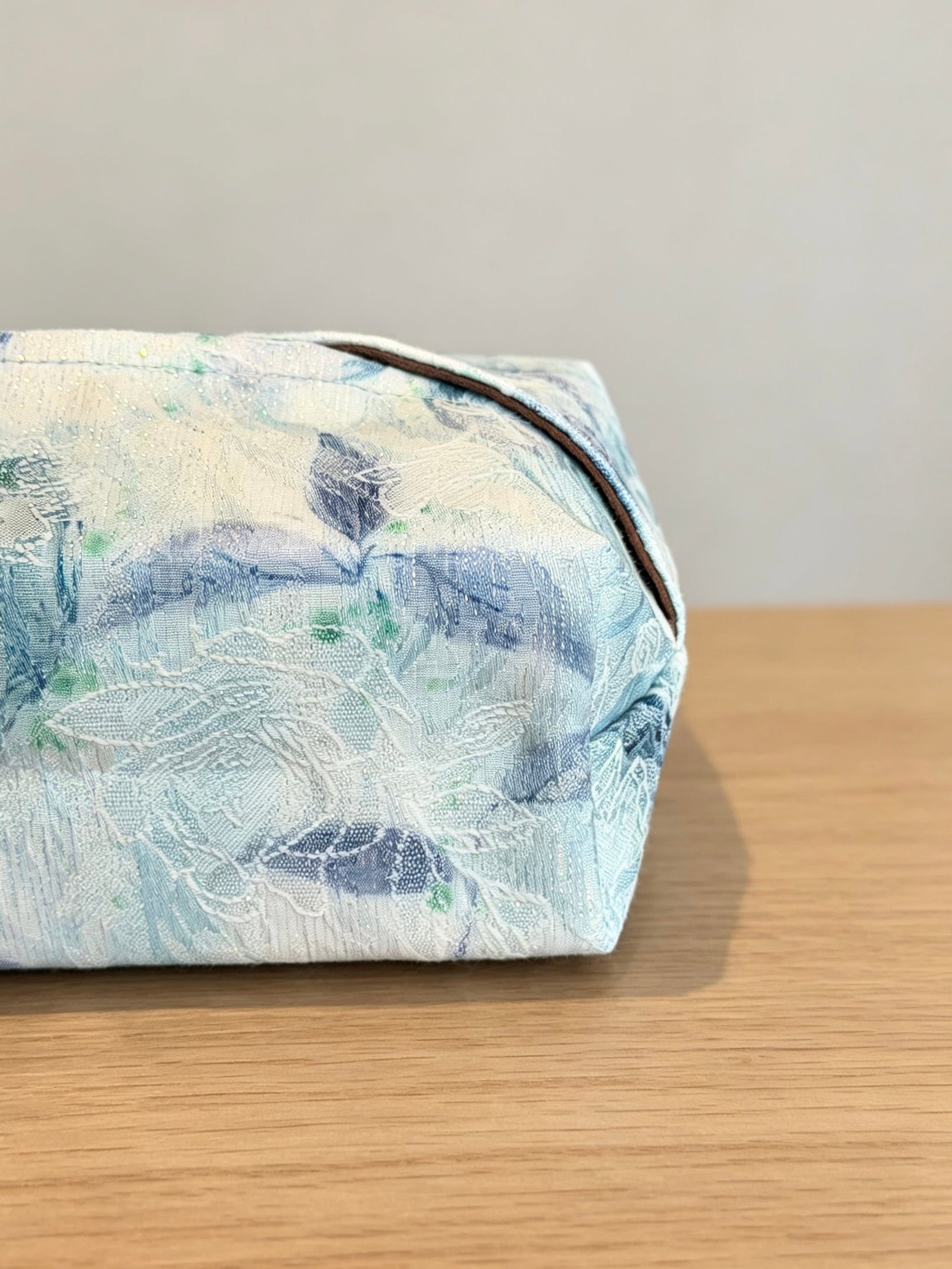 Blue Butterfly Embroidered Jacquard Tissue Box Cover