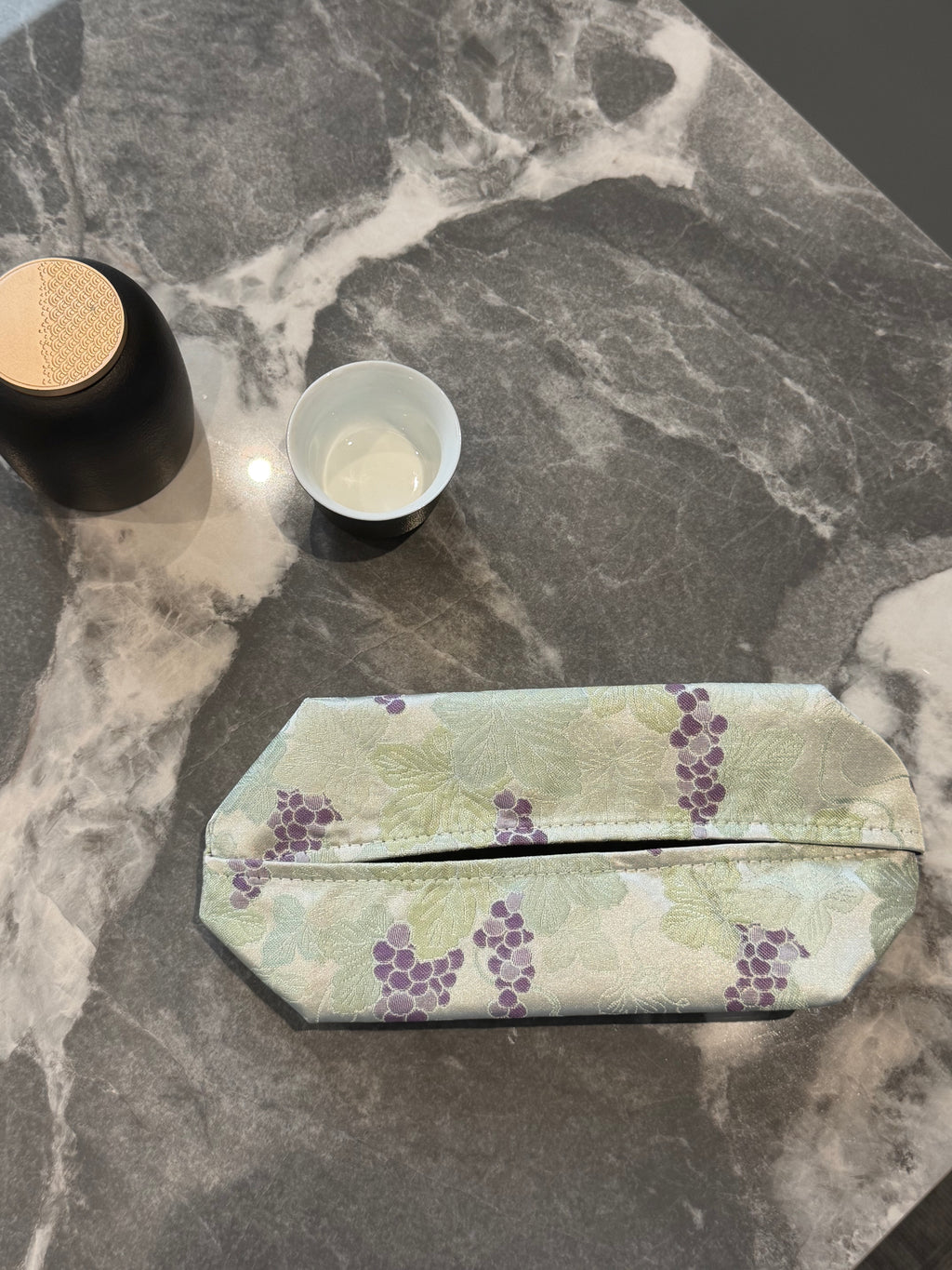 Embroidered Fabric Tissue Box Cover