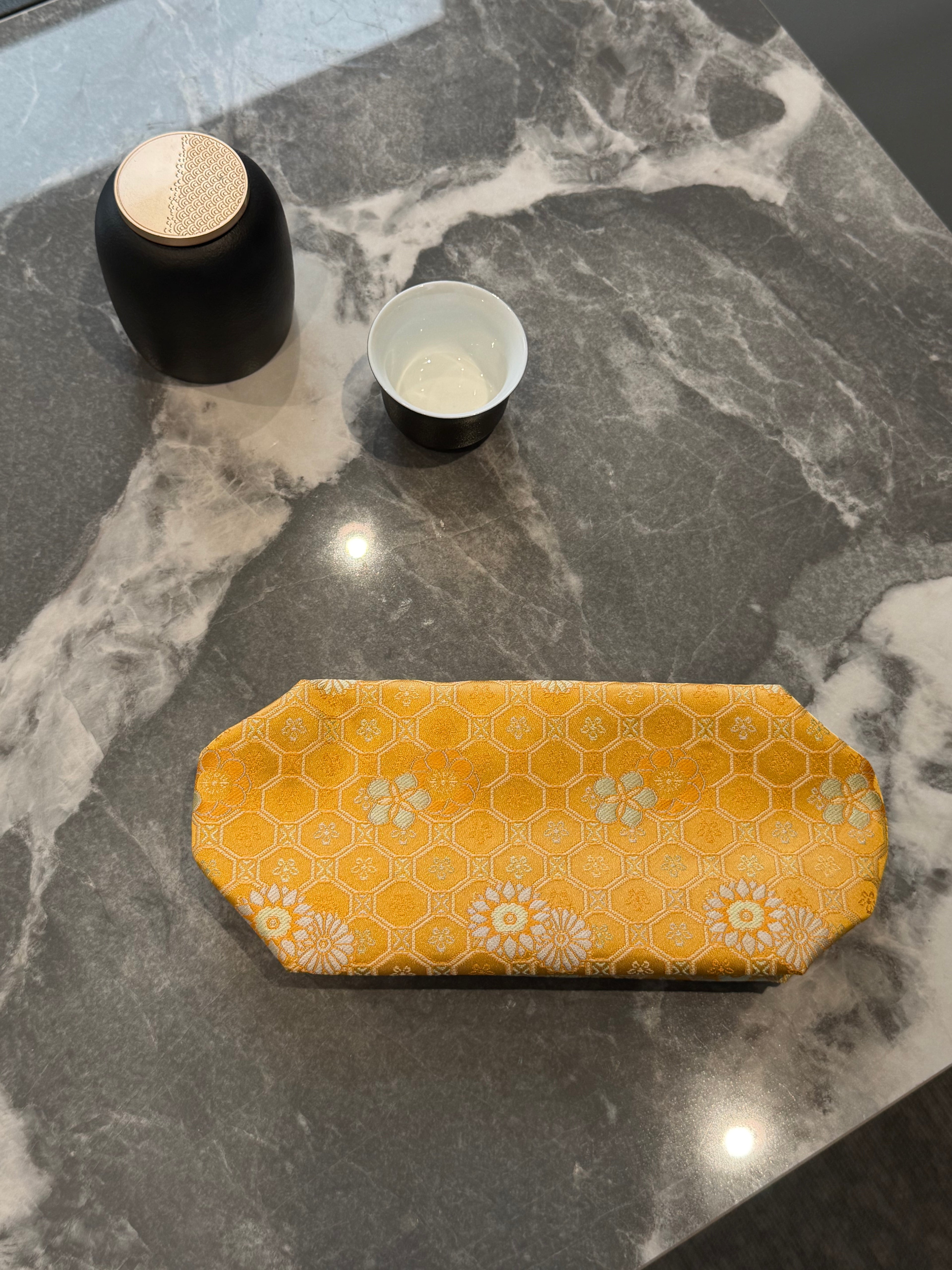 Embroidered Textile Desktop Tissue Holder Cover