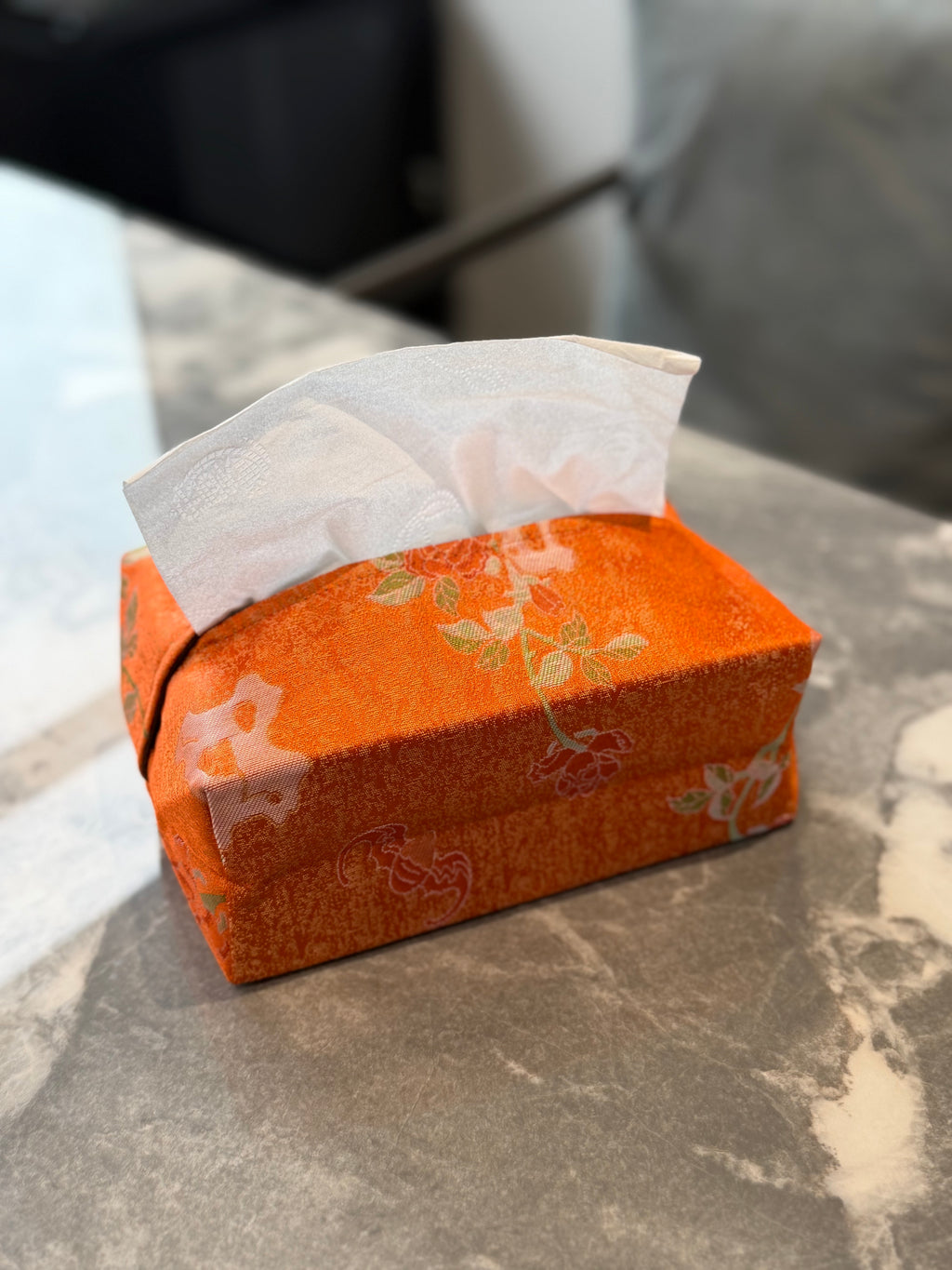 Lan Qing Ya Xiang Embroidered Tissue Box Cover