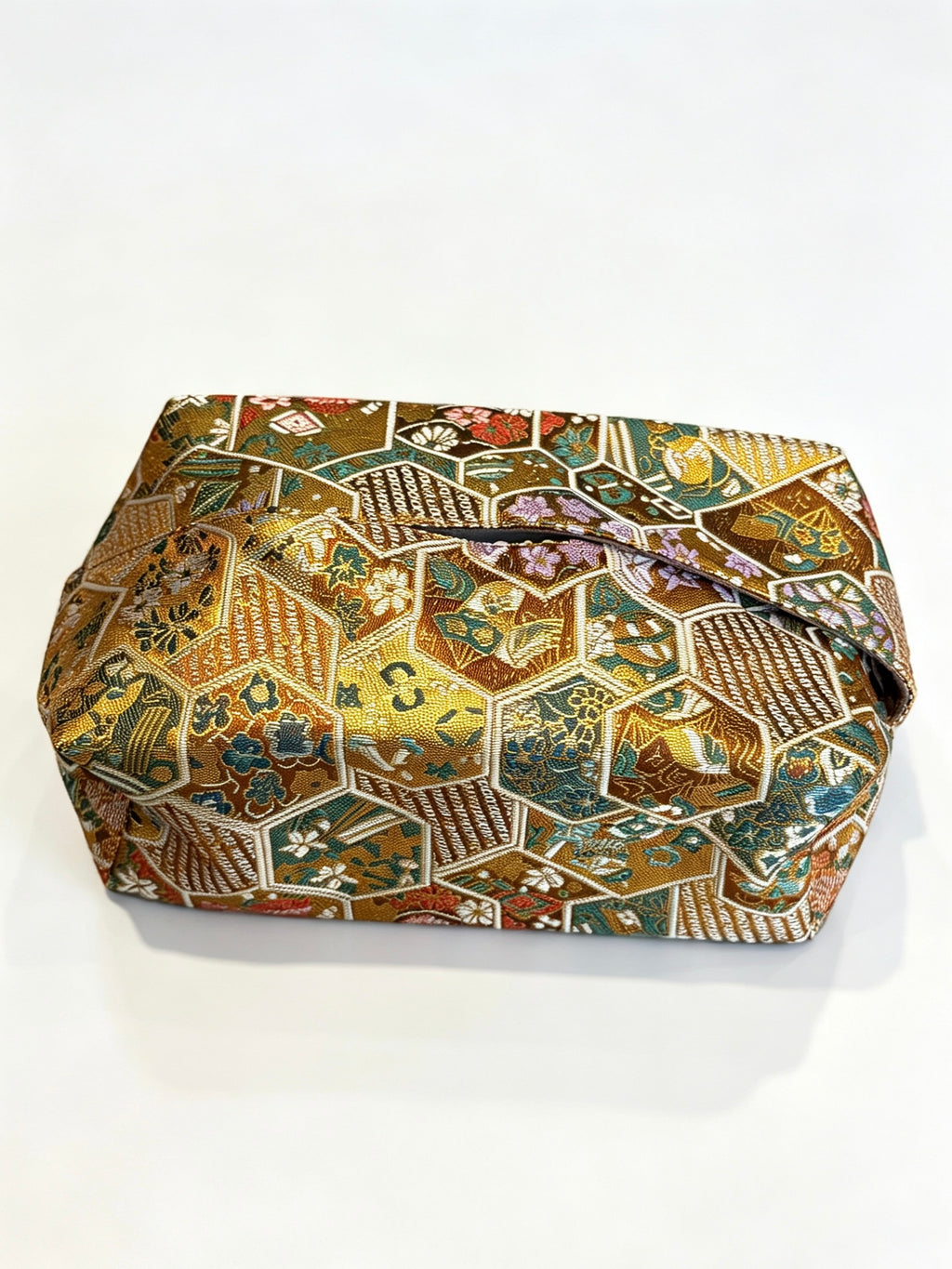 Vintage Jacquard Embroidered Tissue Box Cover