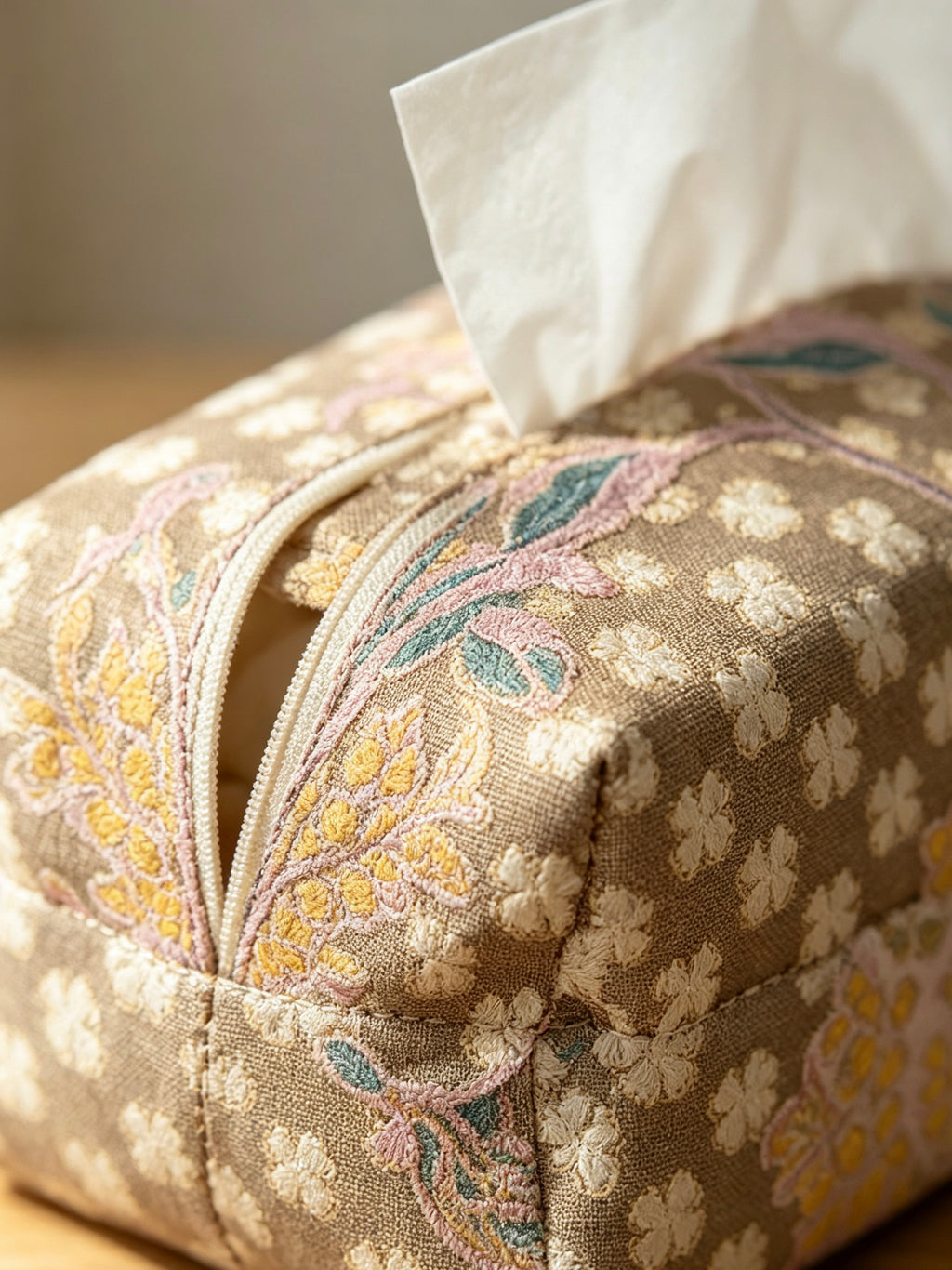 Zui Meng Die Embroidered Fabric Tissue Box Cover